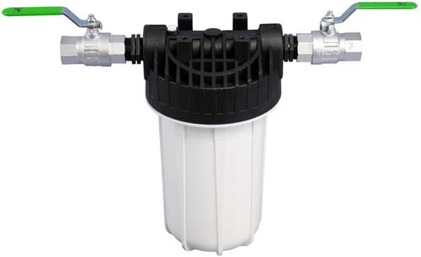 Le dispositif de filtration se presente en coloris noir et gris