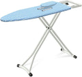 Choisissez la table de repassage aux appuis antiderapants en coloris bleu et gris