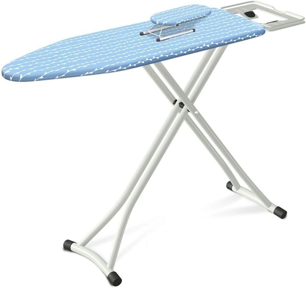Choisissez la table de repassage aux appuis antiderapants en coloris bleu et gris