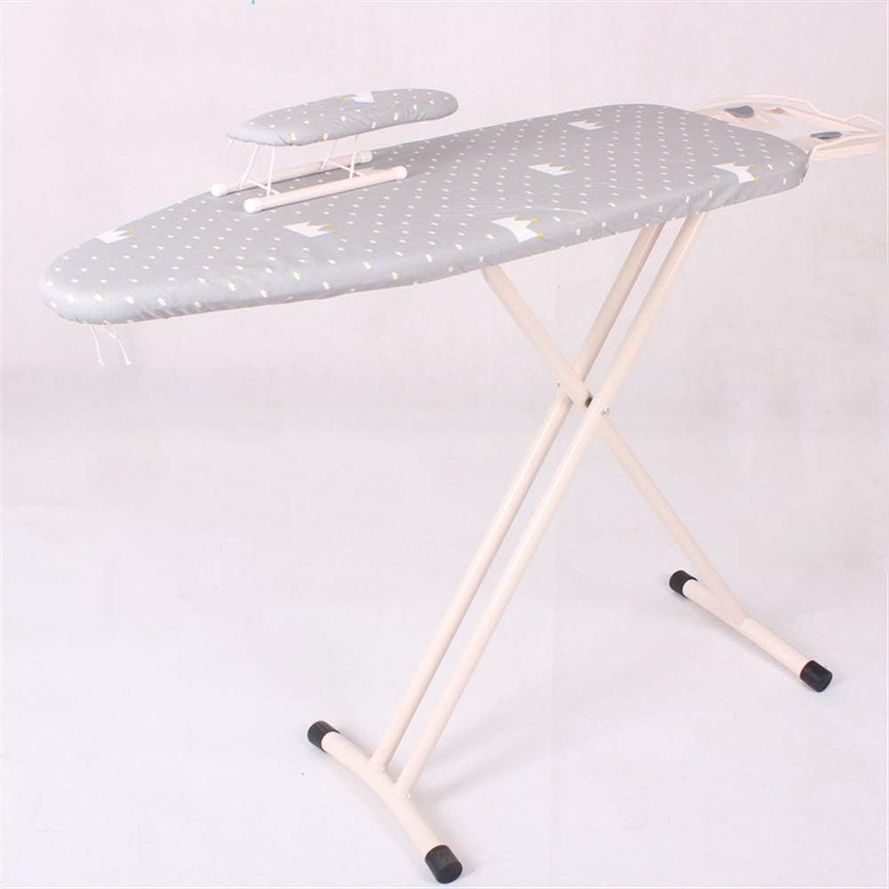 La table de repassage reunit une structure pliante et une hauteur reglable