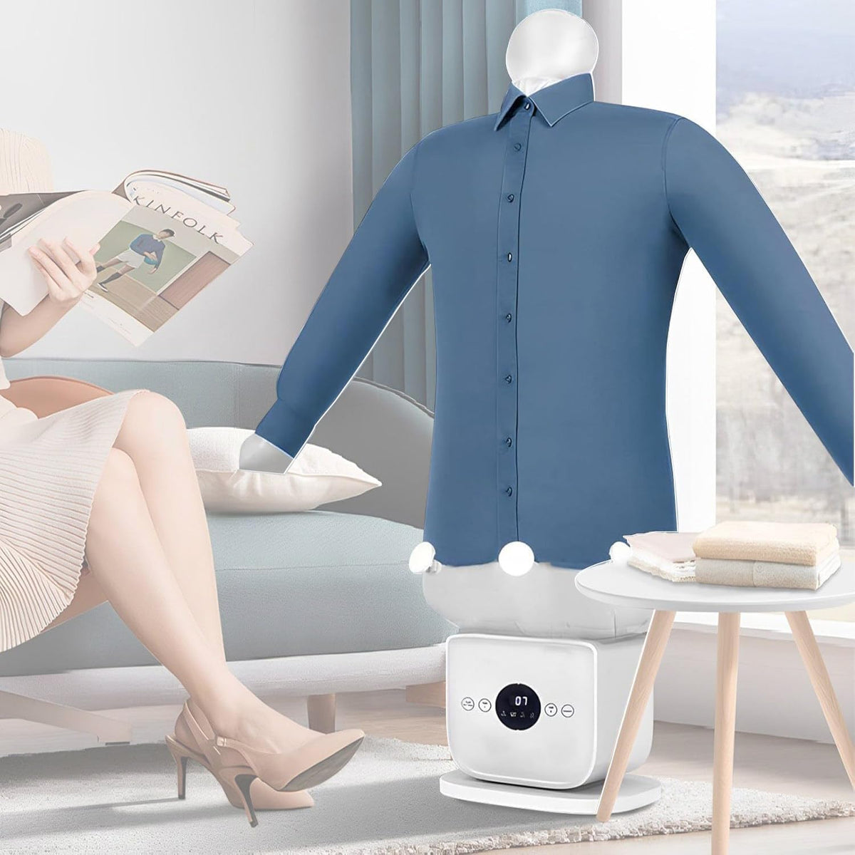 Choisissez un mannequin de repassage qui se replie apres usage, avec un format compact