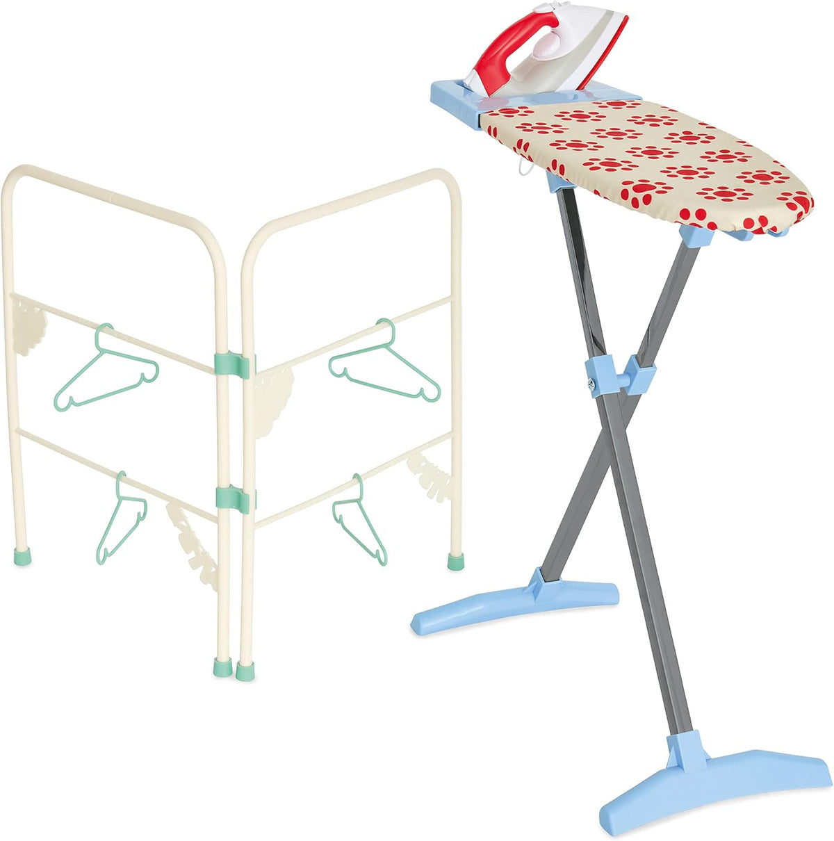 Cette table de repassage se presente en coloris blanc